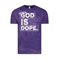 Cloud Purple God Is Dope Gift for faithful Christians Vintage Tee - minhPixels