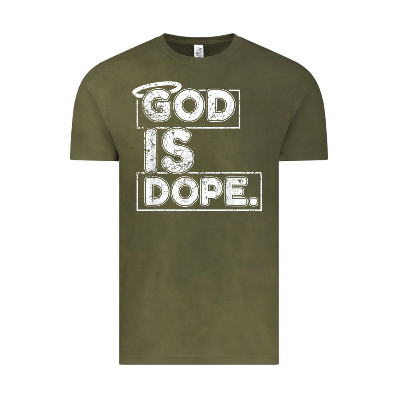 God Is Dope Gift For Faithful Christians Vintage Tee by minhPixels | Teevron