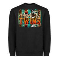 Black mom of twins western brushstroke Heavyweight Sweatshirt - OliviaCreatesArt