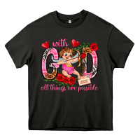 Asphalt with god all things are possible Heavy Core Tee - NancyCooperArtShop