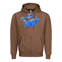 Chestnut Chin Guard Fa Element 1 Zipper Hoodie - FaDigitalArtStudio