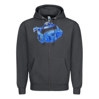Smoke Chin Guard Fa Element 1 Zipper Hoodie - FaDigitalArtStudio