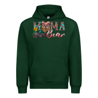 Forest Green mama bear with mama and baby Urban Hoodie - Artiststas