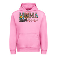 Fuchsia Pink mama bear with mama and baby Urban Hoodie - Artiststas