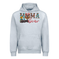 Heather Grey mama bear with mama and baby Urban Hoodie - Artiststas