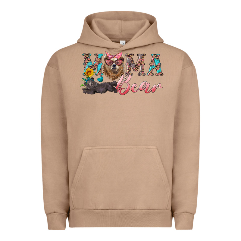 Mama Bear With Mama And Baby Urban Hoodie by Artiststas | Teevron