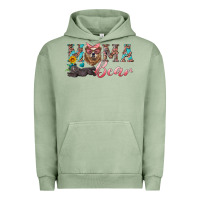 Pigment Oil Green mama bear with mama and baby Urban Hoodie - Artiststas