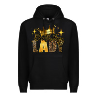 Black birthday lady Premium Hoodie - RanaPortraitStore
