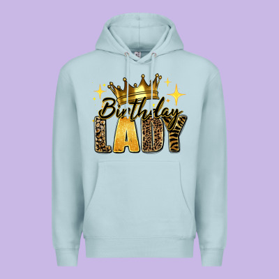 Birthday Lady Premium Hoodie Designed By Ranaportraitstore