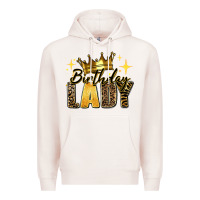 Pale Pink birthday lady Premium Hoodie - RanaPortraitStore