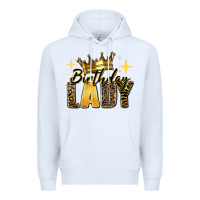 White birthday lady Premium Hoodie - RanaPortraitStore