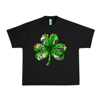 Black shamrock with leopard and cowhide Urban Heavy Tee - NancyCooperArtShop