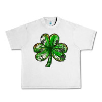 Lunar Rock shamrock with leopard and cowhide Urban Heavy Tee - NancyCooperArtShop