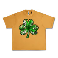 Peanut Butter shamrock with leopard and cowhide Urban Heavy Tee - NancyCooperArtShop