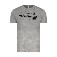 Cloud Rock christmas santa dinosaur sleigh ride t rex funny gift t shirt Vintage Tee - minhPixels