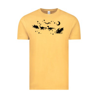 Vintage Mustard christmas santa dinosaur sleigh ride t rex funny gift t shirt Vintage Tee - minhPixels