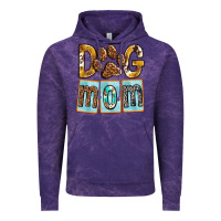 Cloud Purple Dog Mom with Paw Vintage Hoodie - texasbilliewilder
