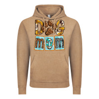 Vintage Coffee Dog Mom with Paw Vintage Hoodie - texasbilliewilder