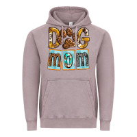 Vintage Zinc Dog Mom with Paw Vintage Hoodie - texasbilliewilder