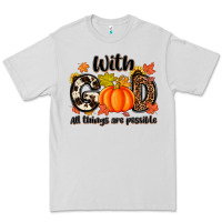 Dove Grey with god all things are possible Premium Tee - MaliasSmallBusiness