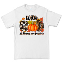 White with god all things are possible Premium Tee - MaliasSmallBusiness