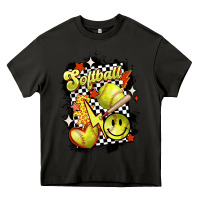 Asphalt vintage softball Heavy Core Tee - MaliasSmallBusiness