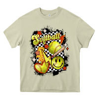 Mossy vintage softball Heavy Core Tee - MaliasSmallBusiness