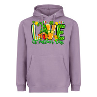Lavender love st patricks day Heavyweight Hoodie - CowhideDigitalArt