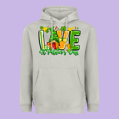 Love St Patricks Day Heavyweight Hoodie Designed By Cowhidedigitalart