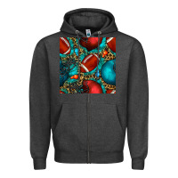 Charcoal Heather american football helmet with leopard and gemstone Zipper Hoodie - BundleAndBundleShop