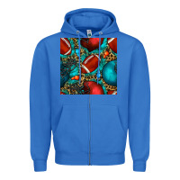 True Royal american football helmet with leopard and gemstone Zipper Hoodie - BundleAndBundleShop