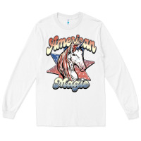 White American unicorn magic Long Sleeve Tee - HowdyJamesFarm