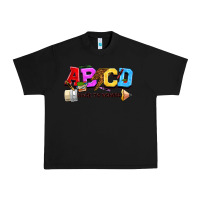 Black abcd back to school Urban Heavy Tee - NancyCooperArtShop