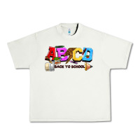Pistachio abcd back to school Urban Heavy Tee - NancyCooperArtShop