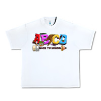 White abcd back to school Urban Heavy Tee - NancyCooperArtShop