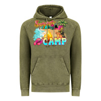 Vintage Olive summer camp Vintage Hoodie - NancyCooperArtShop