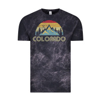 Colorado Retro Vintage Mountains Nature Hiking Vintage Tee | Teevron