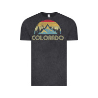 Vintage Black Colorado Retro Vintage Mountains Nature Hiking Vintage Tee - minhPixels