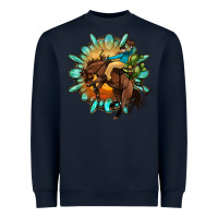 Navy gemstone cowboy Heavyweight Sweatshirt - OliviaCreatesArt
