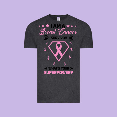 I Am A Breast Cancer Survivor What Is Your Superpower Vintage Tee Designed By Bettercallsaul
