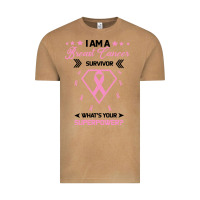 Vintage Camel I am a Breast Cancer Survivor What is Your Superpower Vintage Tee - Bettercallsaul