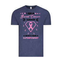 Vintage Denim I am a Breast Cancer Survivor What is Your Superpower Vintage Tee - Bettercallsaul
