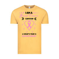 Vintage Mustard I am a Breast Cancer Survivor What is Your Superpower Vintage Tee - Bettercallsaul