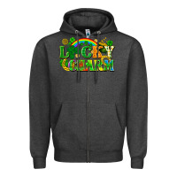 Charcoal Heather lucky charm Zipper Hoodie - FaDigitalArtStudio
