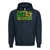 Navy lucky charm Zipper Hoodie - FaDigitalArtStudio