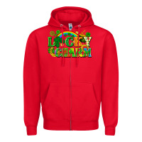 Red lucky charm Zipper Hoodie - FaDigitalArtStudio
