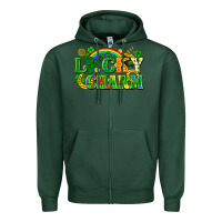 Sports Green lucky charm Zipper Hoodie - FaDigitalArtStudio