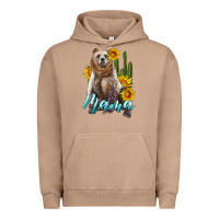 Pigment Burro mama bear with sunflowers and cactus Urban Hoodie - Artiststas