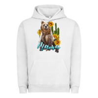 Pigment Lunar Rock mama bear with sunflowers and cactus Urban Hoodie - Artiststas