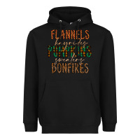 Black flannels hayrides pumpkins bonfires Heavyweight Hoodie - CowhideDigitalArt